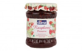Dana Raspberry Preserve   Glass Jar  340 grams